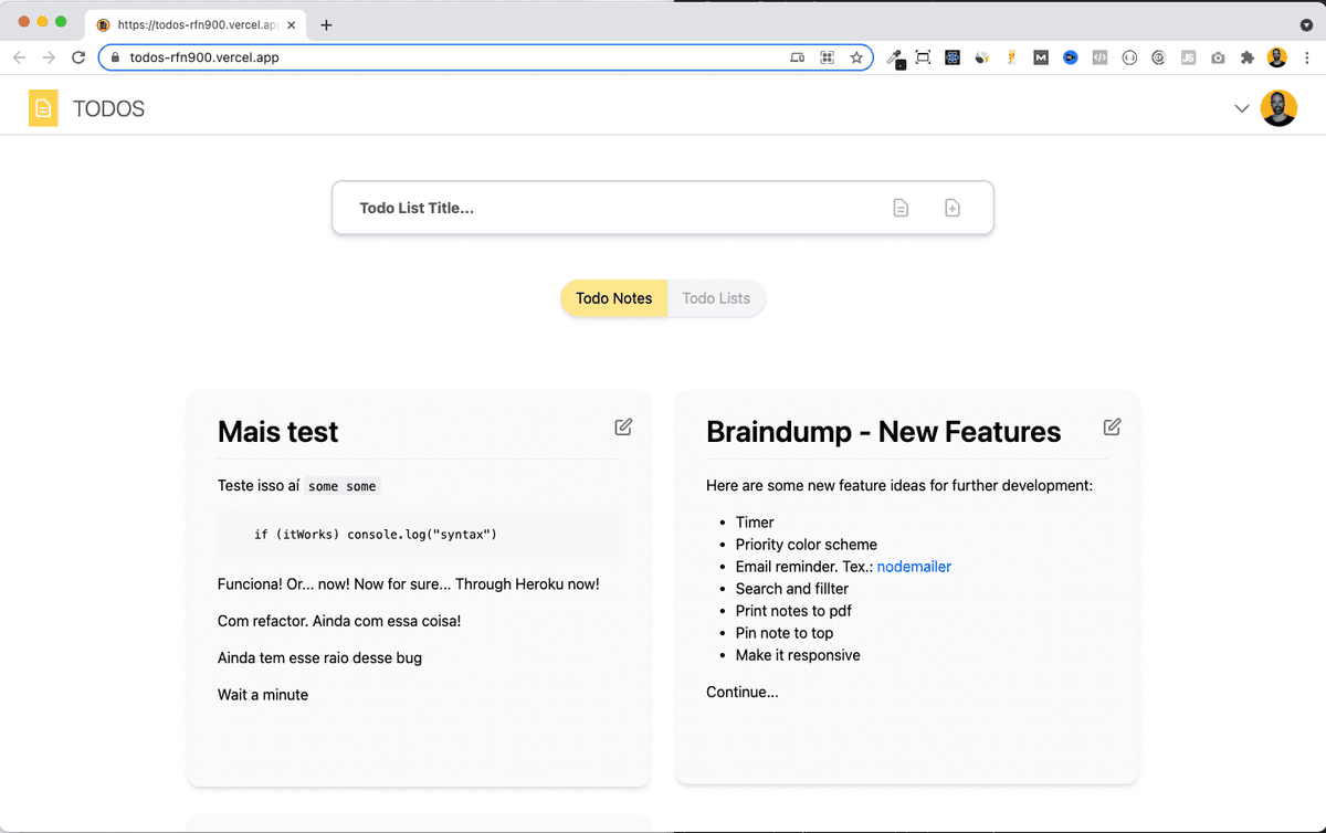 Productivity web app